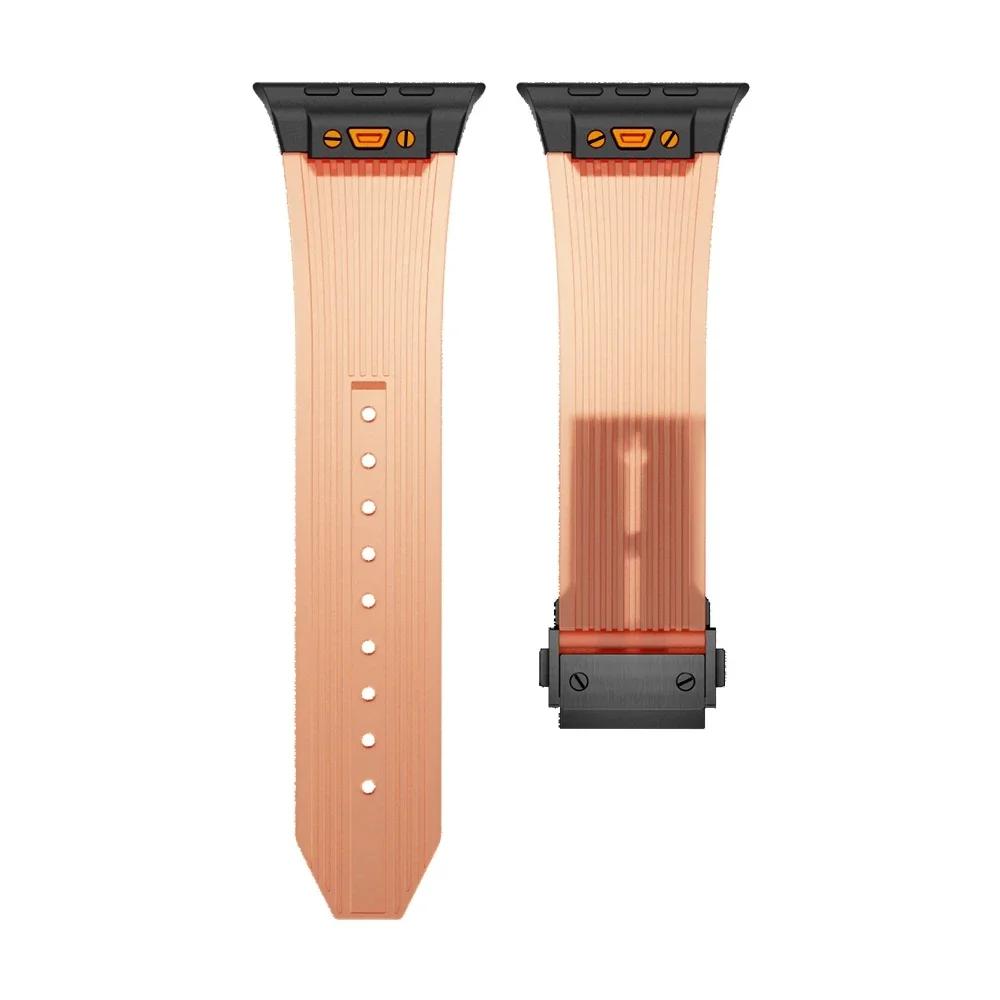 Silikonový sportovní řemínek pro Apple Watch Band řady 9 8 7 6 5 4 SE Ultra 2/1 49mm 45 44 42 41 40 38mm Gumový náramek Correa Pás