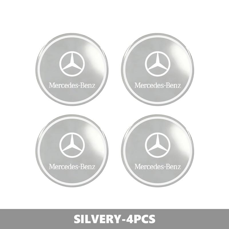 4PCS 56mm Car Styling Wheel Center Hub Caps Stickers Badge For Benz AMG Exclusive A C E R V Class CLA CLS C180 C200 W204 W205
