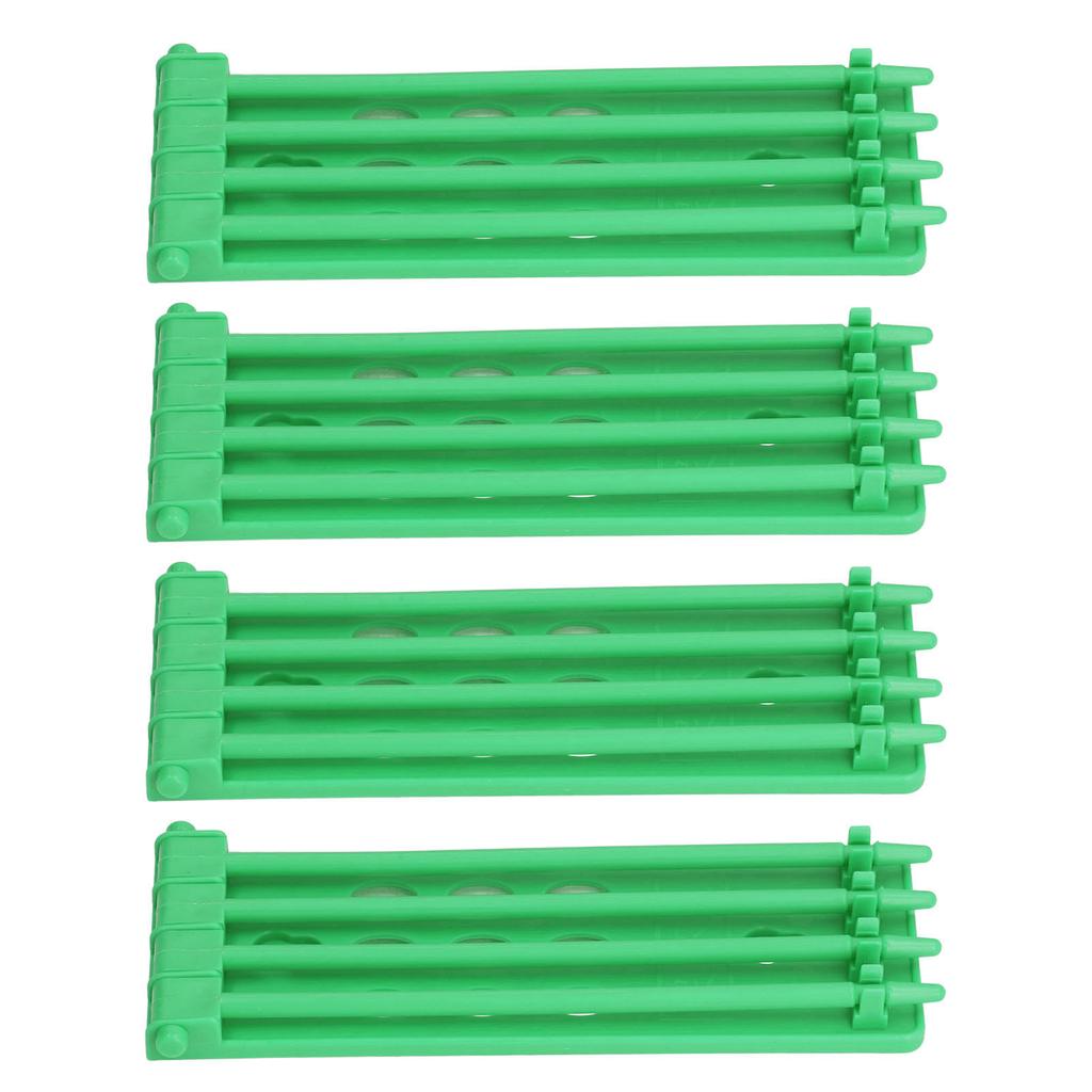 4Pcs Pigeon Leg Ring Stand 4 Column Design Large Capacity Wall Mounted Safe Durable Plastic Parrot