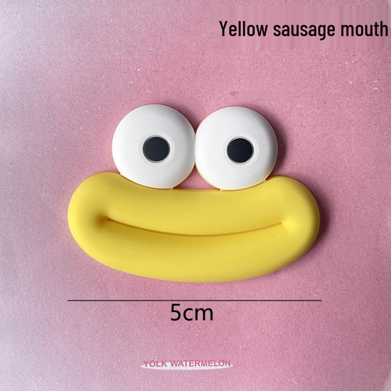 Cartoon Sausage Mouth PVC Charms: DIY Phone Case, Magnet, Shoe Accessories