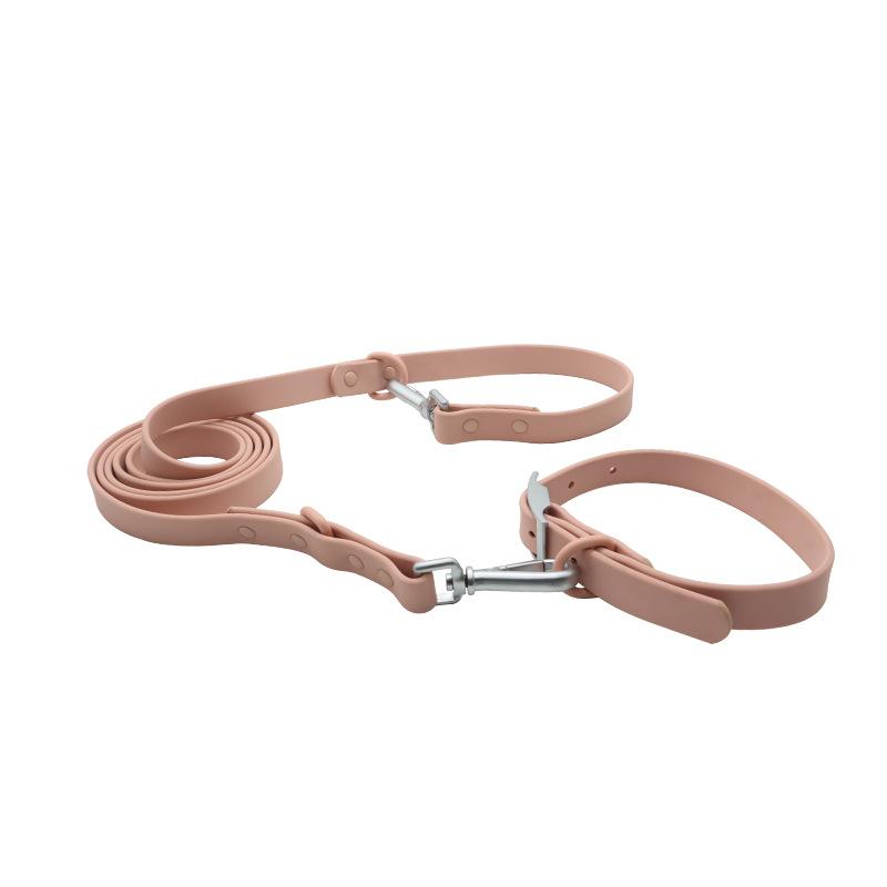 Pet Collar Leashes Set Waterproof Soft Adjustable Pet Collar Dog Leash Outdoor Walk Rope Supplies
