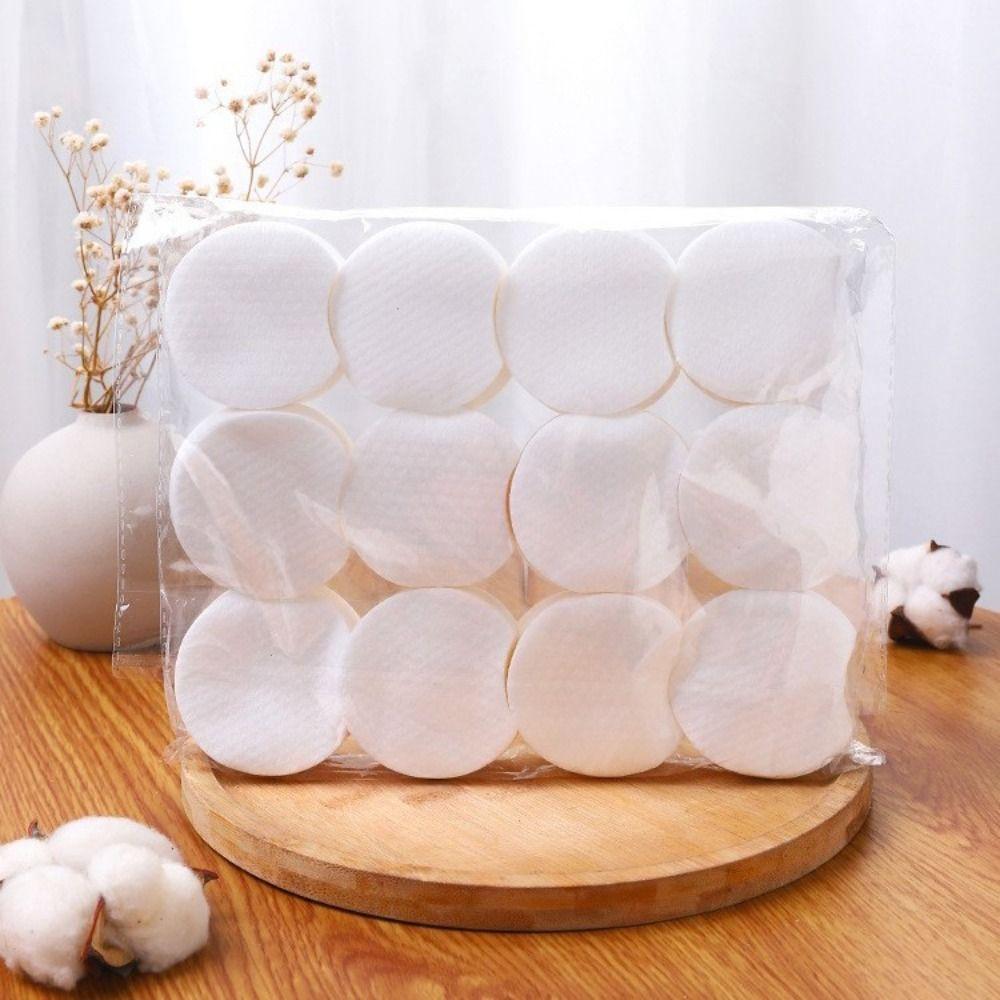 1200Pcs Double-sided Makeup Remover Pads Soft Wet Compress Cotton Face Makeup Cotton Pads  Girl