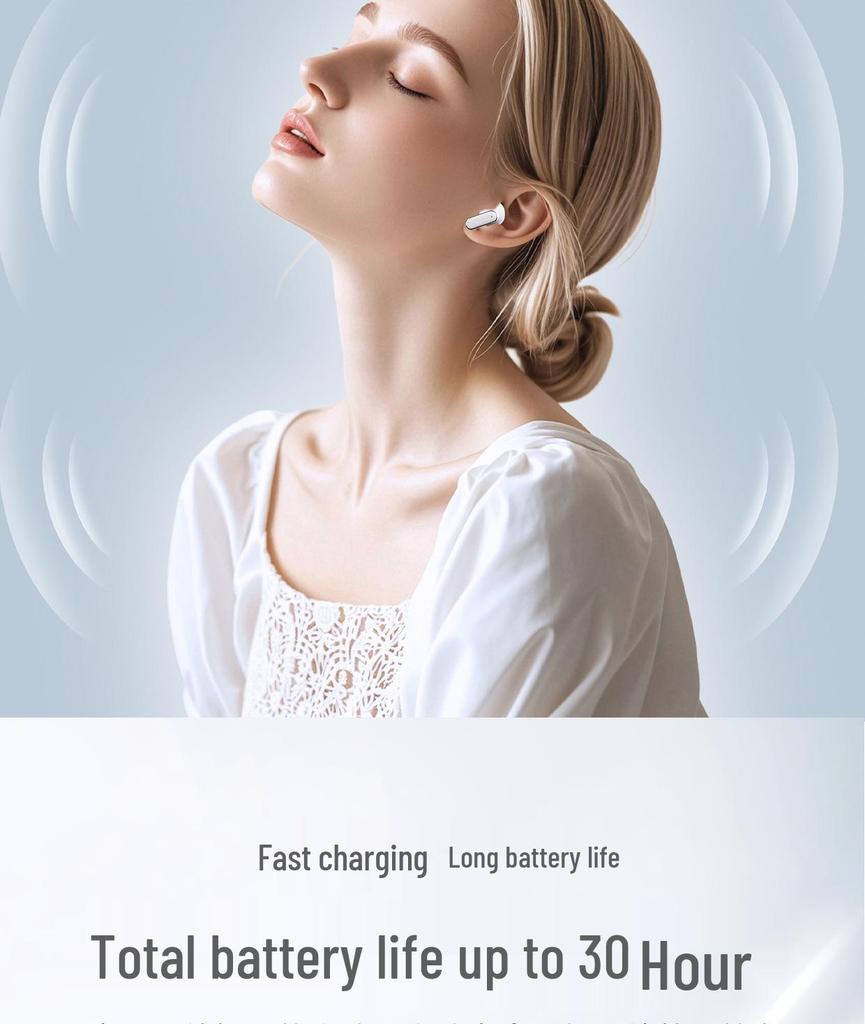 New Q6 Bluetooth Earbuds: High Sound Quality, Long Battery Life, Digital Display, TWS Design.