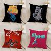 Cartoon S-Scott P-Pilgrim Pillow Case Office Sofa Dorm Chair Back Short Plush Double-sided Printing Home  Cushion Cover