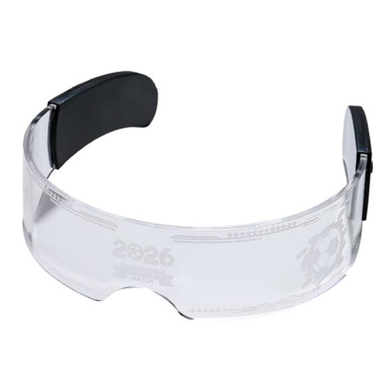 

LED Luminous Glasses 7 Color Patterns 12 Flash Modes Light Up Glasses Cyberpunk Futuristic Rave Party Sunglasses for Concerts Festivals