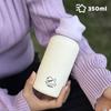 350ml Stainless Steel Vacuum Insulated Travel Mug With Star Print Portable Outdoor Sports Daily Use