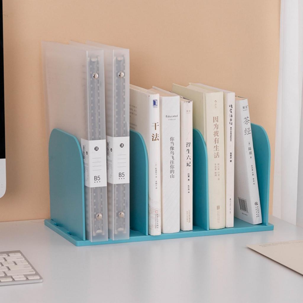 Insert type book stand book partition board rack book stopper holder bookshelf desktop stationeres organizer Magazines Stand
