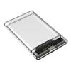 2.5 Inch Hard Drive Enclosure Transparent HDD SSD Enclosure USB 2.0 USB 3.0 Mobile Hard Drive Case USB3.1 Type C for MacBook PC