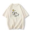 catty short-sleeved t-shirt women's pure cotton summer new cartoon printing American retro niche design top