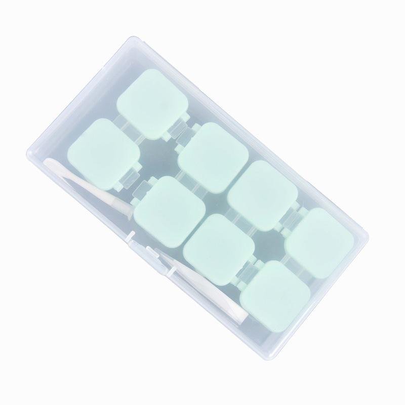 Snap Button High-End Transparent Contact Lens Storage Case for Four Pairs
