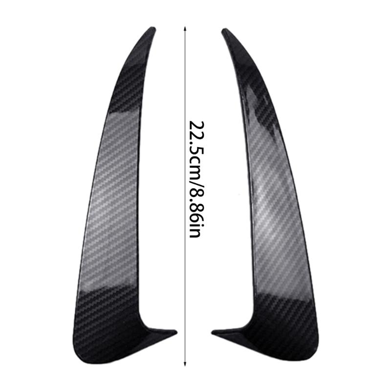 Car Rear Bumpers Diffuser Lip Surrounds Spoilers Flank Tail Wind Knife Air Outlet Cover Sticker for W205 C43 C63 Durable