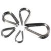 10pcs 1.5-12mm Rope Thimble Rigging 304 Stainless Steel Thimbles Ring Clamp  Rope Connecting Head