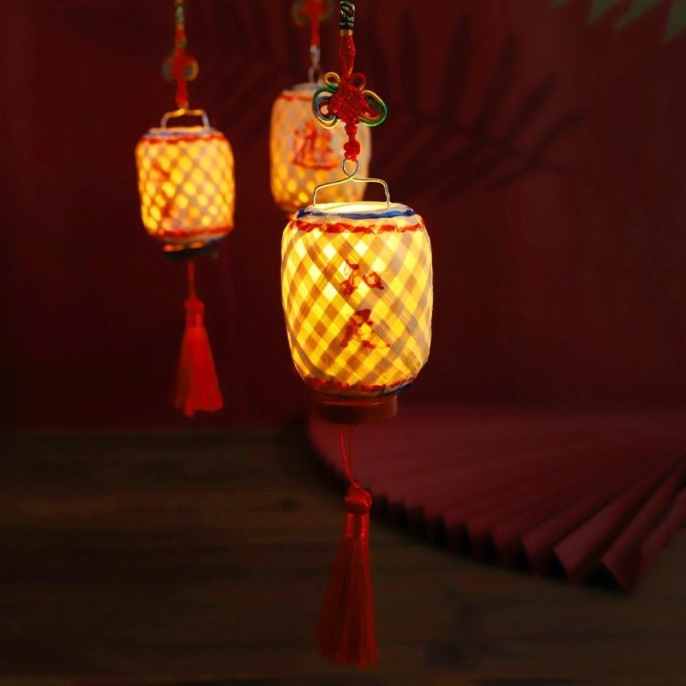 Bamboo Weaving Cage Mid-Autumn Festival Lantern Bamboo Portable Lantern  Home Decoration