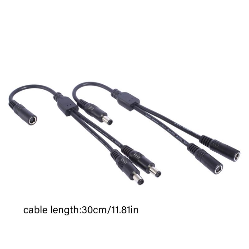 30cm Long PVC DC7.4x5.0mm Splitter Cable Ensuring Stable Power Transmission and Long Use for Various Devices