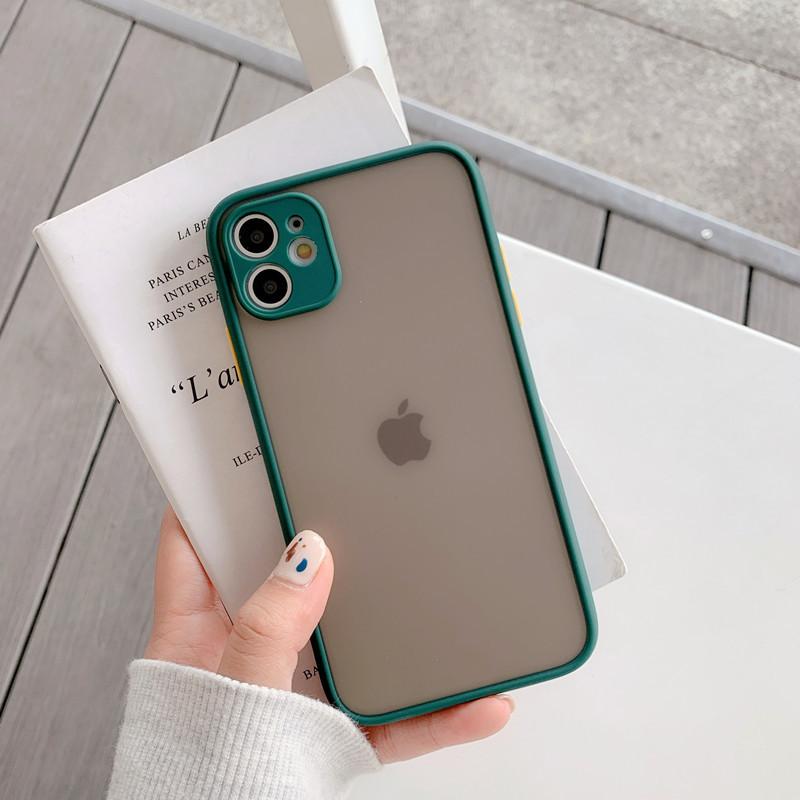 Applicable To Apple 16 Phantom Skin-friendly Contrast Color Frosted Mobile Phone Case IPhone7PLUS XS Sex Hole Eye Care Shell