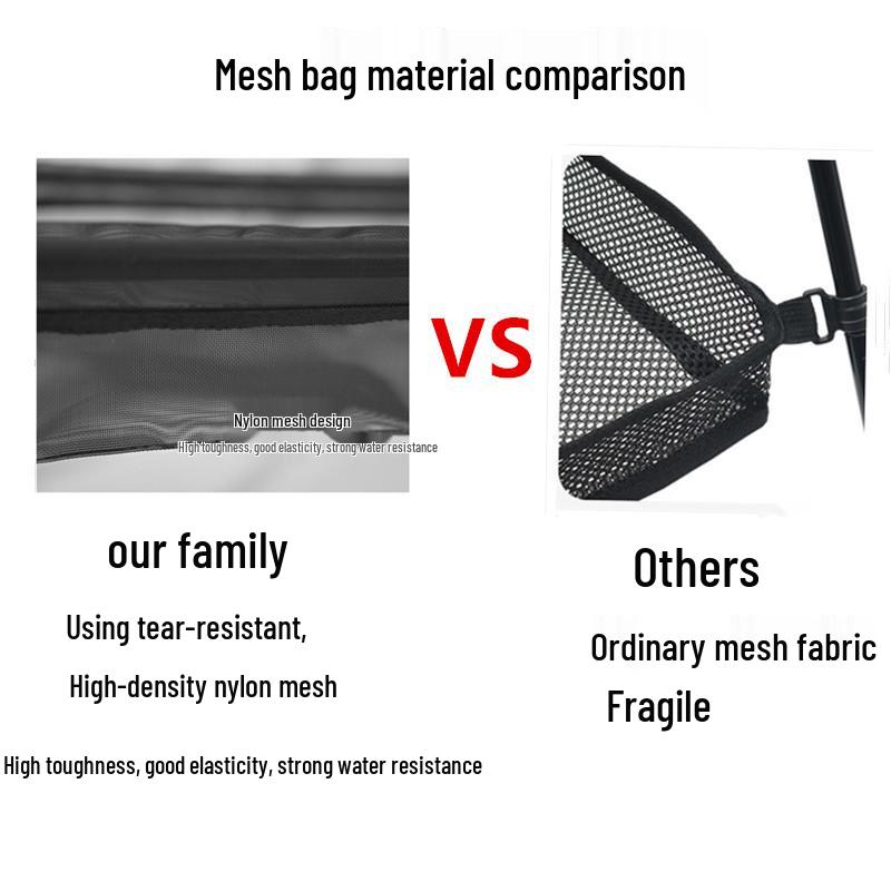 Portable Double-Layer Foldable Storage Rack with Mesh Bag for Outdoor Camping, Self-Driving Tours, Home Use, and Picnics.