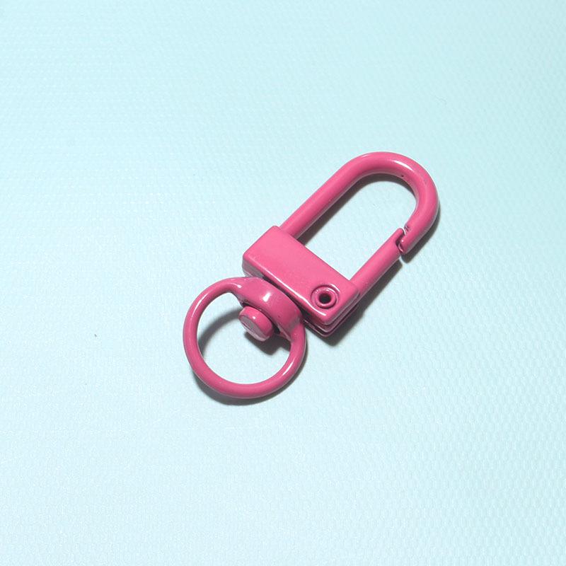 Handmade U-Shaped Painted Door Buckle Keychain Spray Paint DIY Accessory Pendant