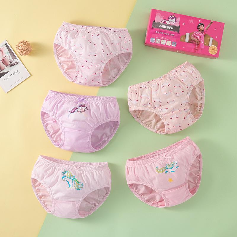 All-Cotton A-Grade Girls' Briefs: No-Wedgie Underwear for Small to Medium Children and Babies