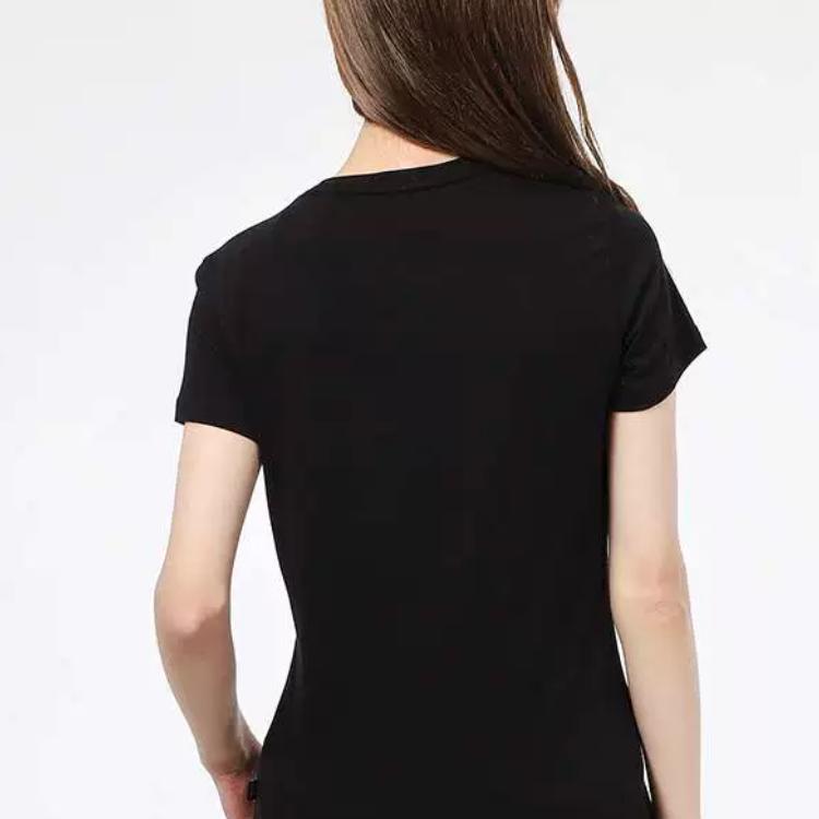 Puma Heart Print Logo Vintage American Style Crew Neck Short Sleeve T-Shirt Women Tops Black 845596-01