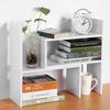   Table Desktop Storage Rack Display Shelf   Counter Top Bookcase White