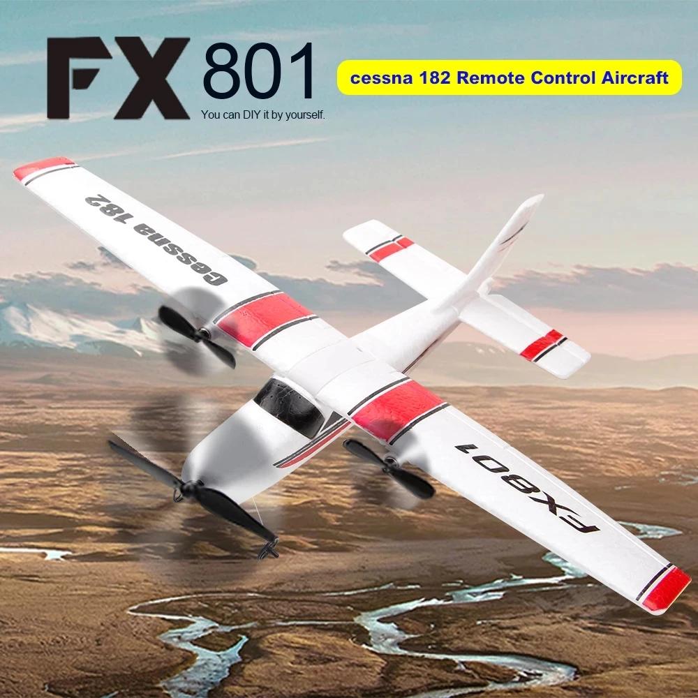 FX801 RC Flugzeug EPP Schaum 2,4G 2CH RTF Fernbedienung Spannweite Flugzeug Feste Spannweite Flugzeug Spielzeug Geschenke für Kinder