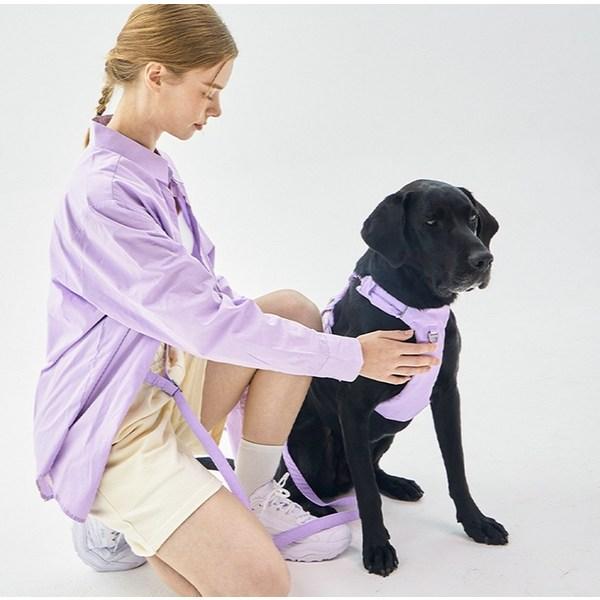 Far Puppy No-Webbing Harness, Monte Lavender