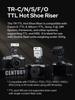 Godox TTL Hot Shoe Riser for and Cameras 30mm Height Increase Angle Adjustment with Direct and Jumping Reduces Lens Shadows Compatible with Godox