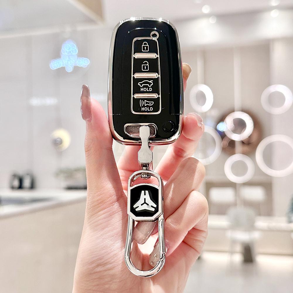 4 Buttons Tpu Smart Remote Key Case For Kia Forte Soul Rio Borrego Sorento Optima Hyundai I30 Ix35 Sonata Genesis Equus Veloste