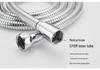 European & Japanese Style High-Pressure Shower Hose: 1.5-2m, Cold/Hot Water, Copper Cap, Stainless Steel, Double Buckle