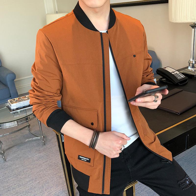 

Jackets, men s new spring and autumn trends, casual tops, jackets, men s versatile cardigans, handsome baseball uniforms M