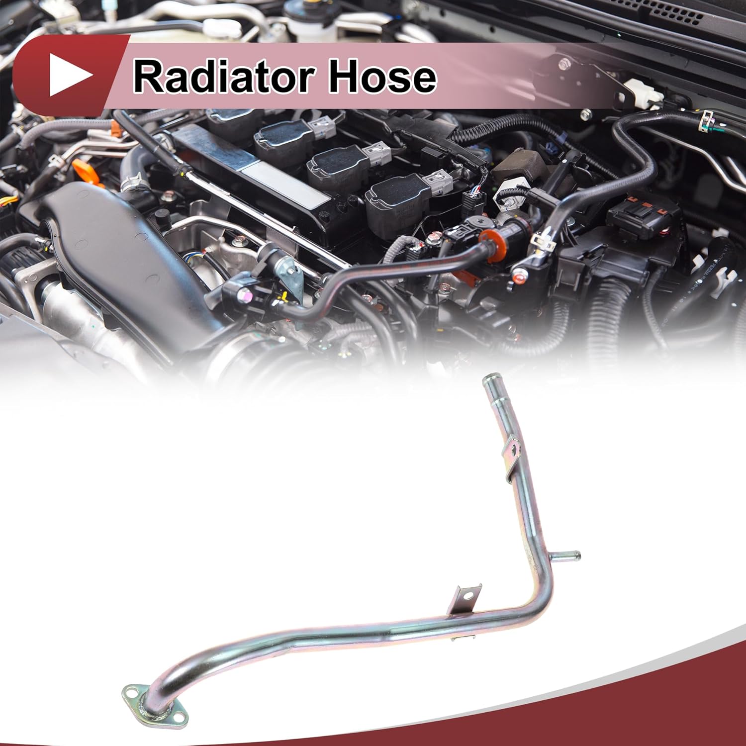 

1 Pc Radiator Hose for Hyundai Accent 1.6L L4 2012-2019 Engine Coolant Water Heater Hose Pipe No.254572B000 Silver Tone Metal