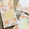 50 feuilles Ours au Beurre de Haute Valeur Livre Multifonctionnel Signet Liste de Planification d'Emploi du Temps Notes Carnet de Notes Étudiant Papier pour Carnet de Notes Étudiant