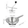 Meat Grinder Filter Stainless Steel Masher Baby Strainer Juicer Machines Potatoes Ricer Handheld Presser