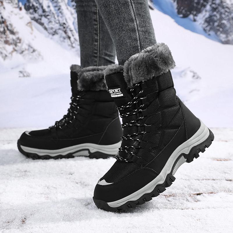 Winter Women's High-top Non-slip Waterproof Wear-resistant Snow Boots Korean Winter Boots