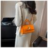 Faux Leather Crossbody Bag for Women, Minimalist Single Strap Shoulder Purse, Soft Square Handbag
