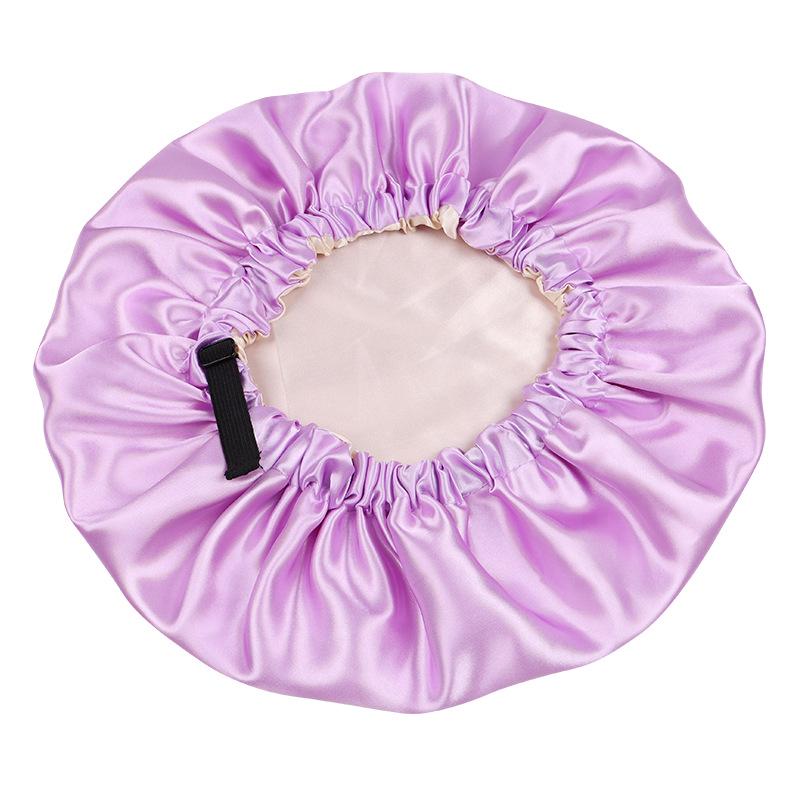 Reversible Satin Sleep Cap - Double-Layer, Adjustable Faux Silk Hair Care Cap