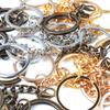 10pcs/lot Flat Key Chain Key Ring Keychain Long Round Split Keyrings Keychain For Jewelry Making  Accessories Wholesale