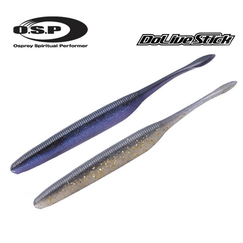 Japanese OSP Wiggle Tail Worm DoliveStick Bass Perch Lure