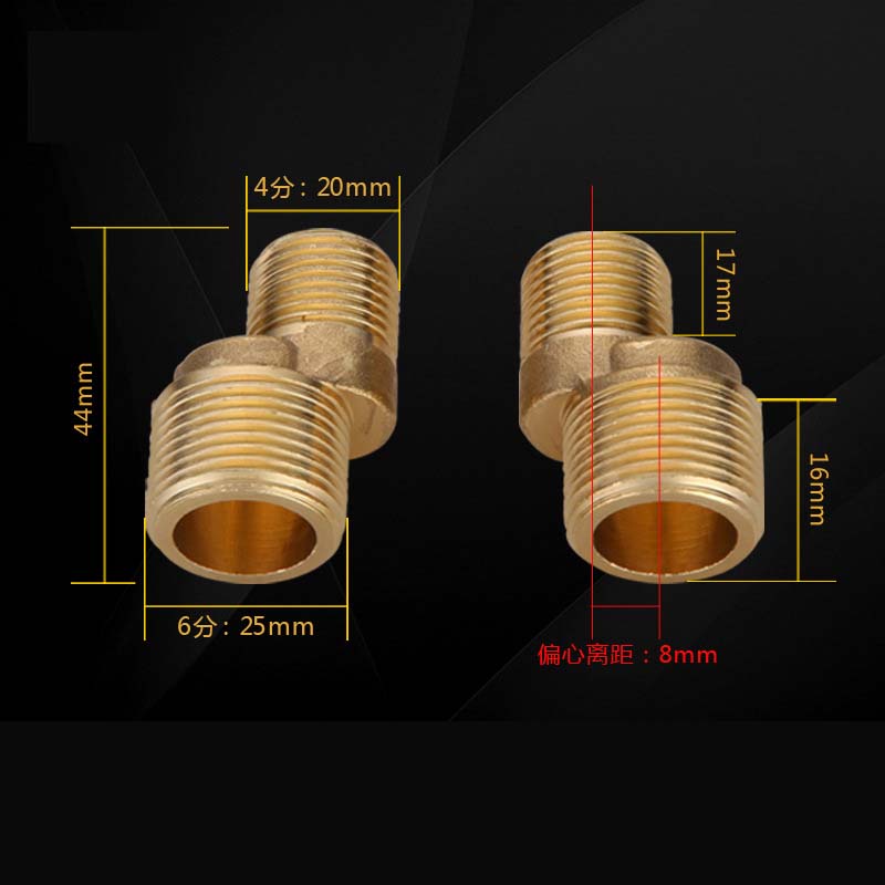 Torneira de chuveiro de cobre com pé curvo angulado, canto estendido com parafuso excêntrico, acessórios para torneira de banheira