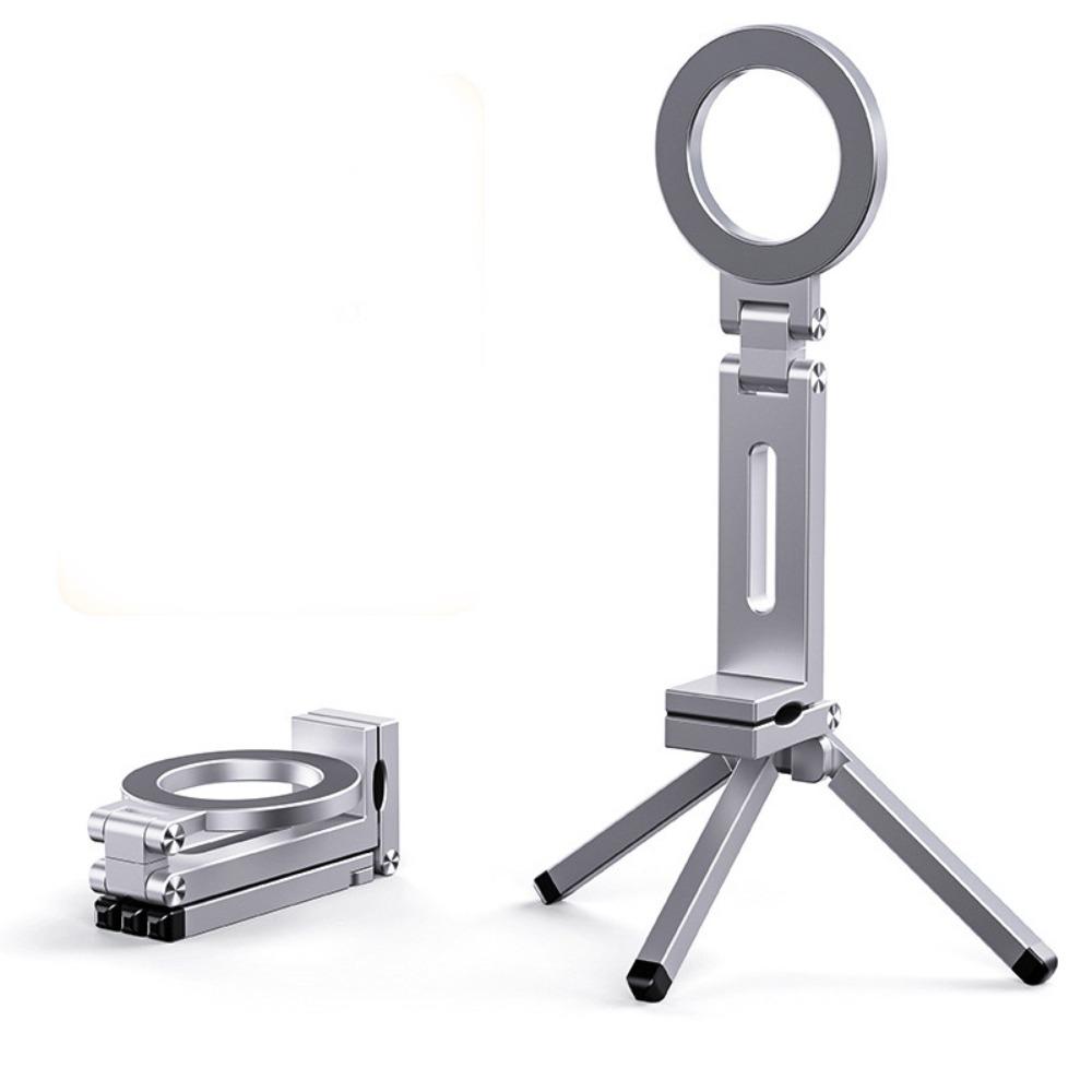 Strong Adsorption Phone Tripod Angle Adjustable Phone Handle Creative Magnetic Phone Holder  Vlog
