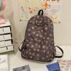 2025 Star Print Backpack for Female Students - Large Capacity, Lightweight, College & High School Schoolbag