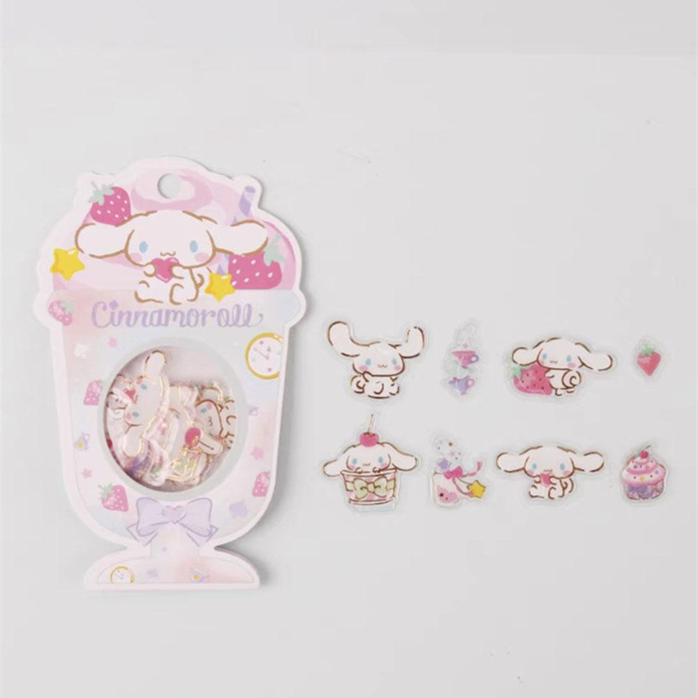 Genuine Sanrio Stickers Pack Hello Kitty Cinnamoroll Melody Decals for Laptop Phone Skateboard Cartoon Sticker for Girls