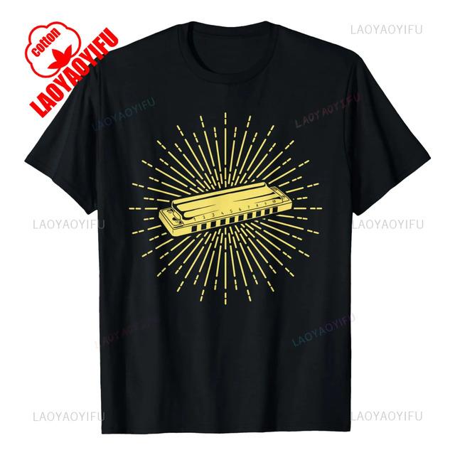 Camiseta Grafica Harmonica Sunburst Music S