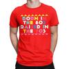 Casual T Shirt Beach Born In The 80s Raised In The 90s Hippie T Shirts Cotton Tshirt For Unisex Aesthetic Short Sleeve Clothing