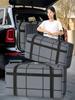 1PC Large Capacity and Super Load-bearing Black Composite Material Storage Bags, Dustproof and Moisture-proof with Zipper