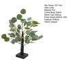 55 LED Bead Eucalyptus Tree Table Lamp Artificial Potted Greenery Plant with Light Simulated Bonsai Night Light for Bedroom Living Room Office Decor