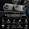 B16W Wifi-4 Lens 360 Degree Dash Cam For Cars Car DVR 1080P 4-Channel Front Camera Video Recorder Rear View Camera Night Vision