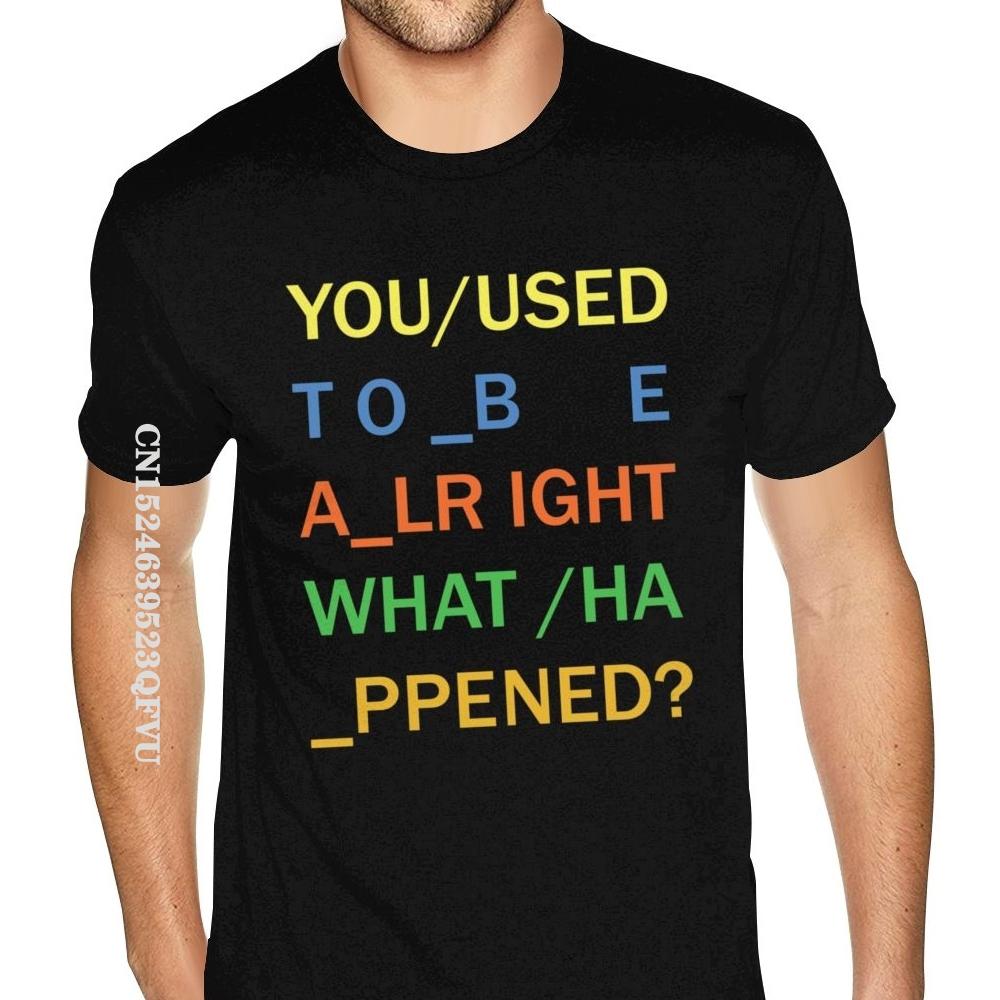 

Casual Radiohead In Rainbows Shirt For Men Big Size T-Shirts Leisure Print Tops & Tees Slim Fit Cotton Men s Tshirts 5XL різнокольоровий