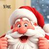 Easy Apply Window Clings Peeking Santa Claus Static Cling, 3D Effect Christmas Ornaments Sticker, Reusable Glass Decal for Home Holiday Decor