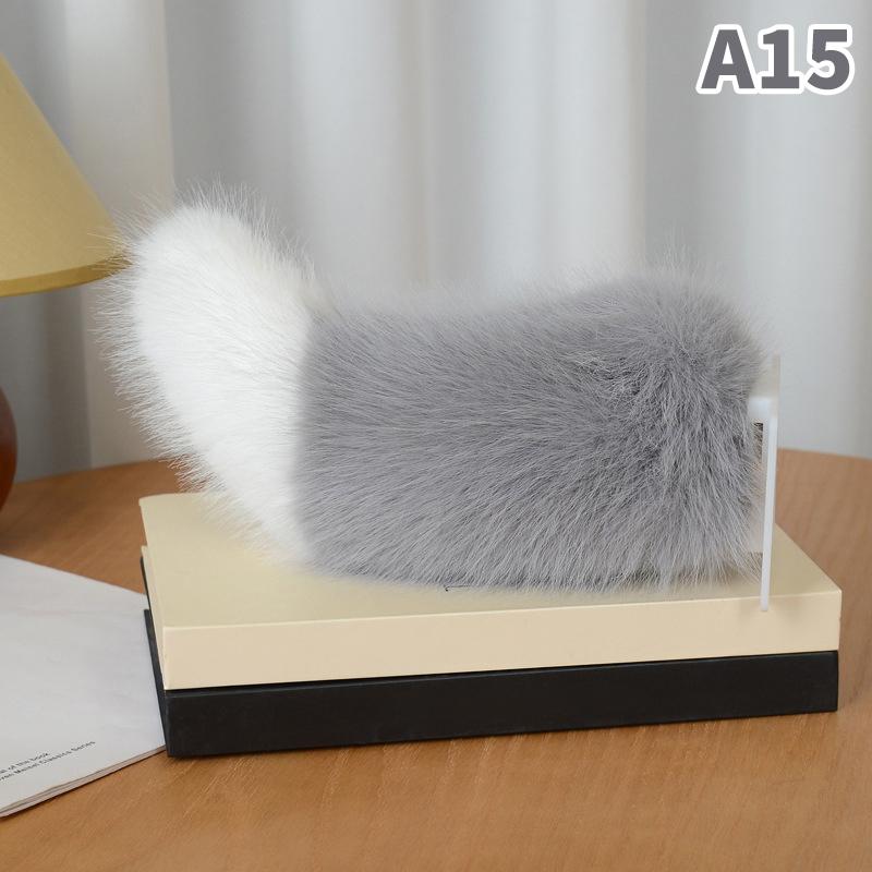 Remote Control Electric Car Tail Electric Bicycle Tail Wagging Moving Rechargeable Plush Animal Tail Auto Motorcycle Decoration